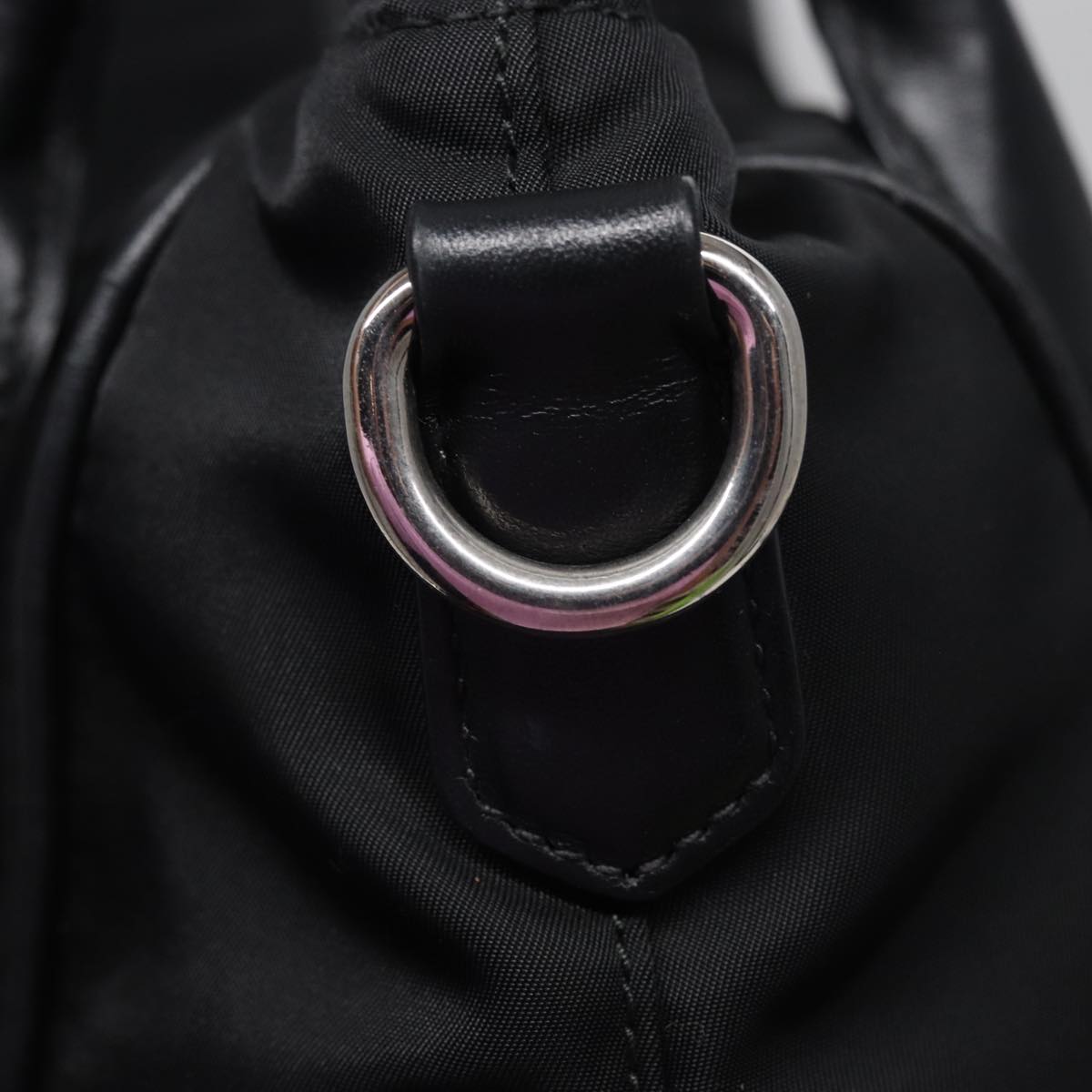 PRADA Shoulder Bag Nylon 2way Black Auth ki4556