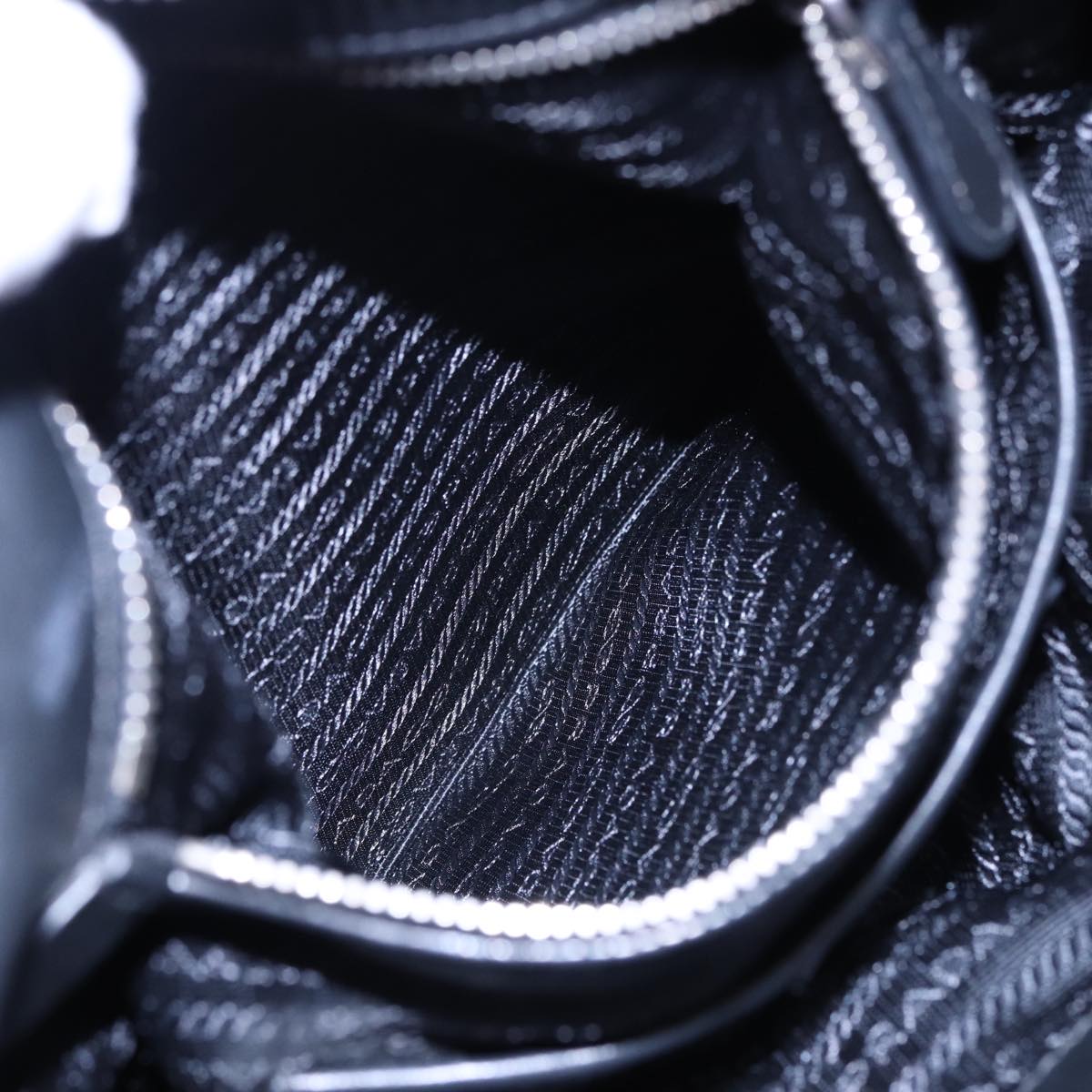 PRADA Shoulder Bag Nylon 2way Black Auth ki4556