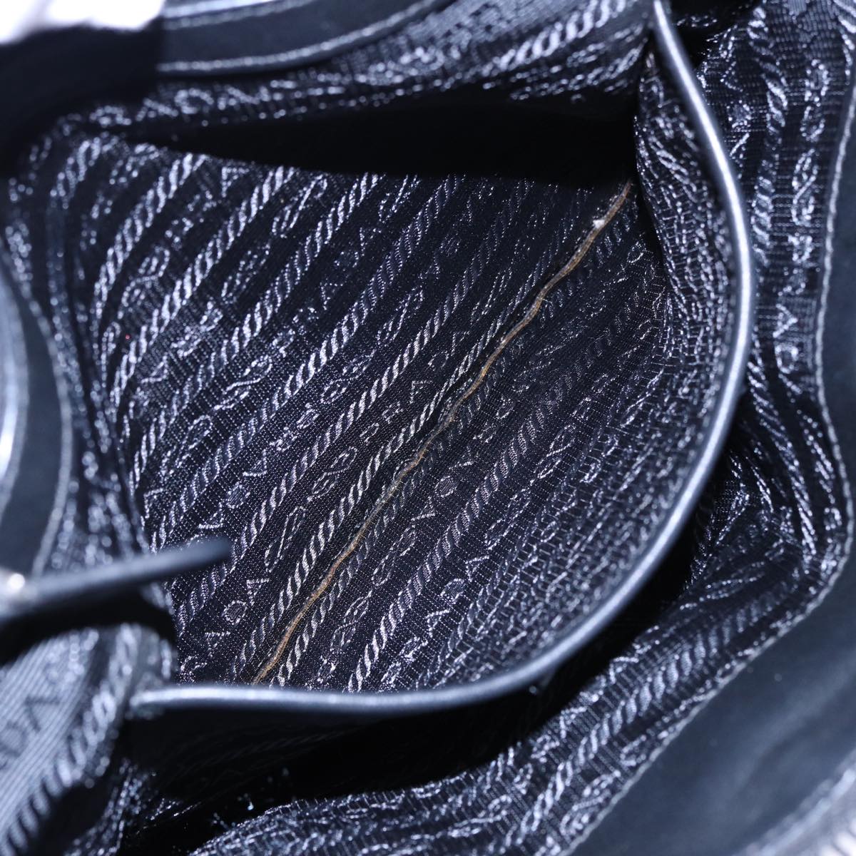 PRADA Shoulder Bag Nylon 2way Black Auth ki4556