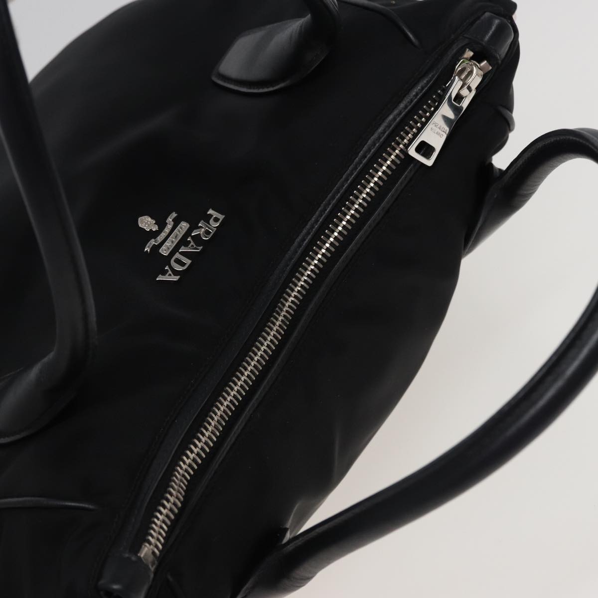 PRADA Shoulder Bag Nylon 2way Black Auth ki4556