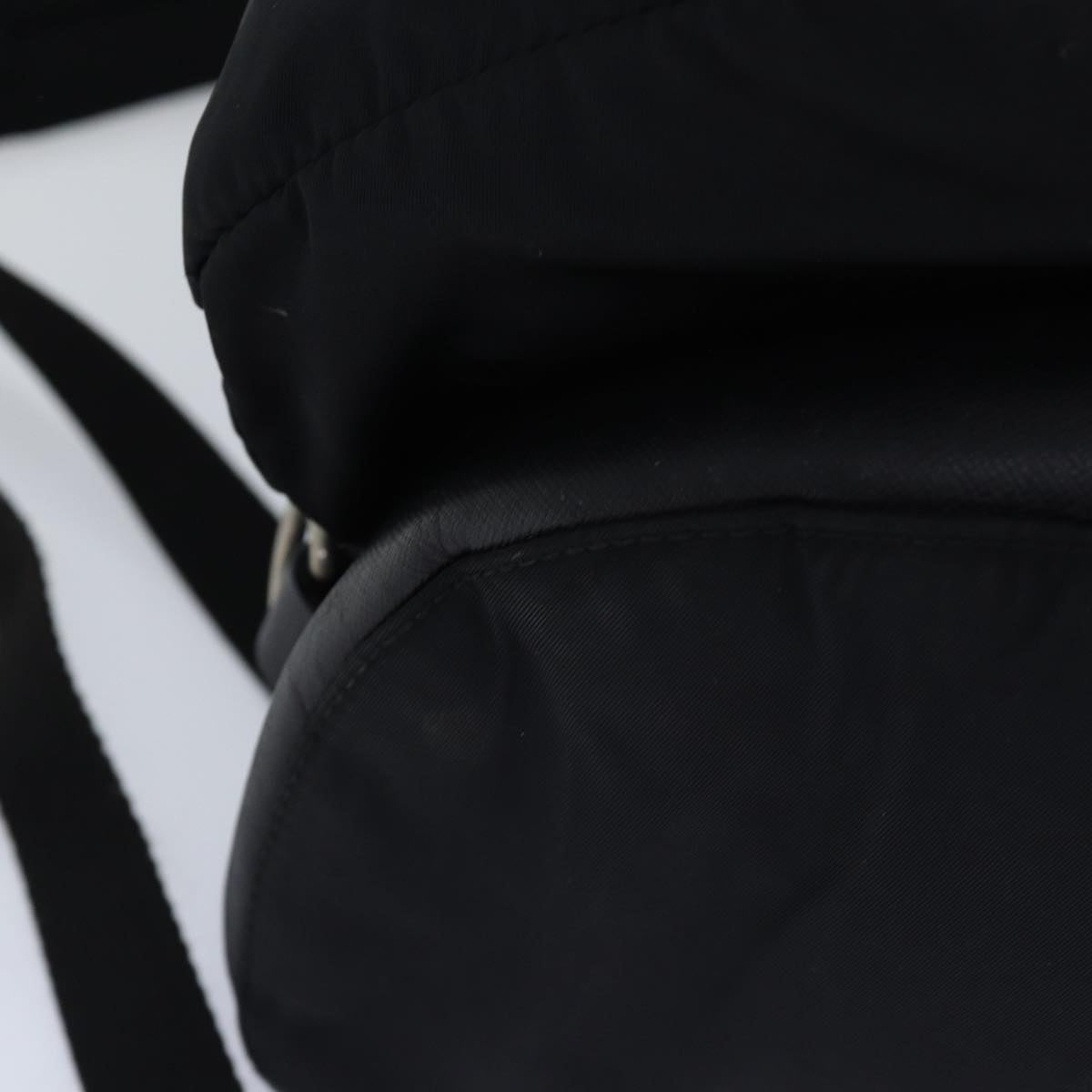 PRADA Backpack Nylon Black Auth ki4596
