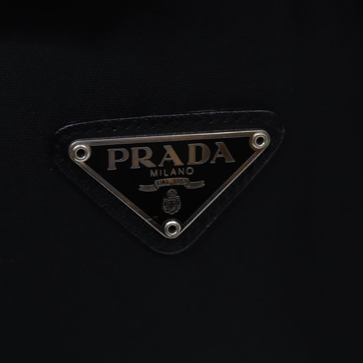 PRADA Backpack Nylon Black Auth ki4596