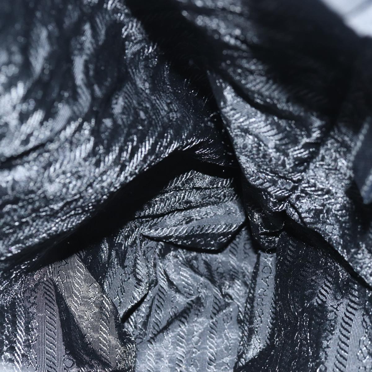 PRADA Backpack Nylon Black Auth ki4596