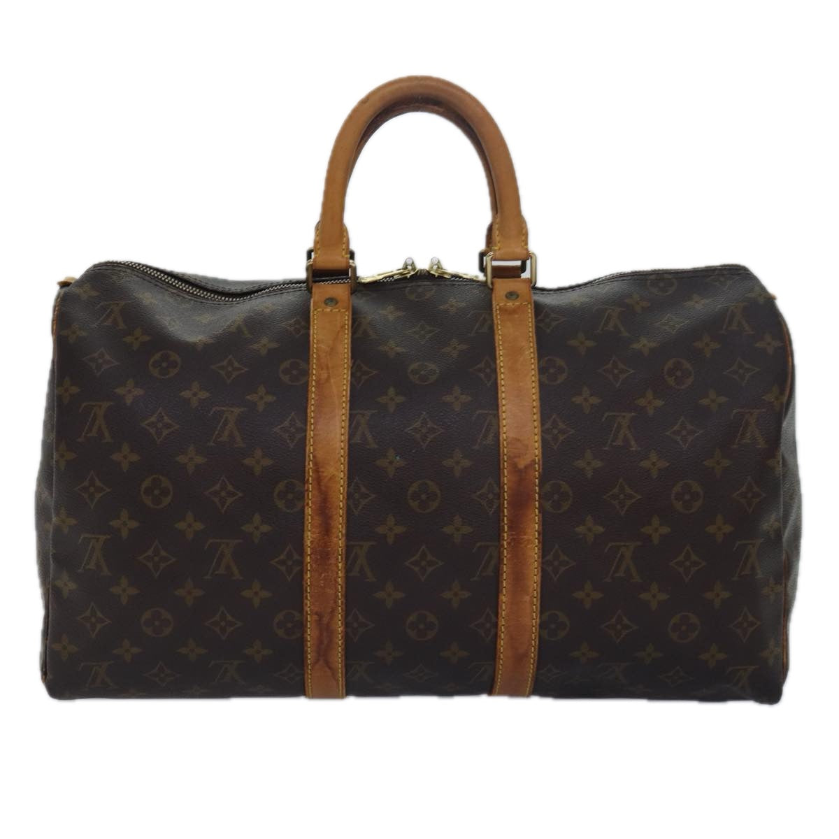 LOUIS VUITTON Monogram Keepall 45 Boston Bag M41428 LV Auth ki4639