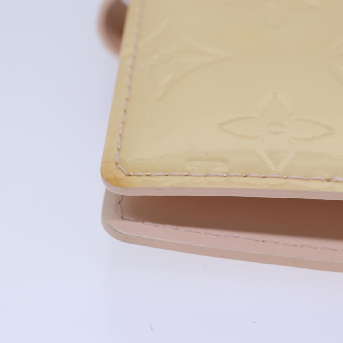 LOUIS VUITTON Vernis Agenda PM Day Planner Cover Pink R21007 LV Auth ki4862