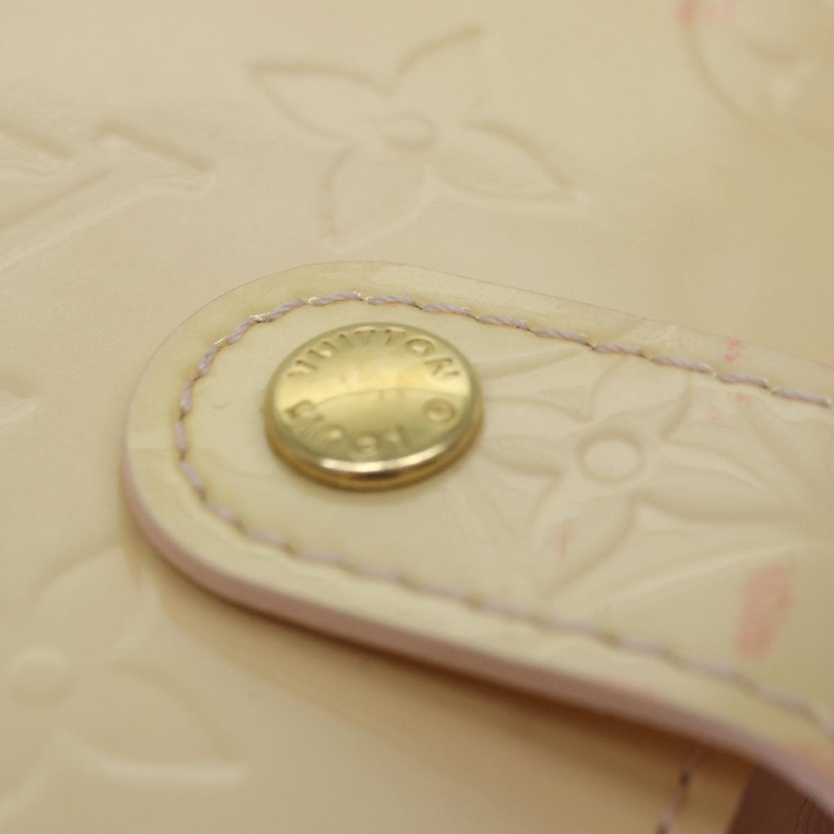 LOUIS VUITTON Vernis Agenda PM Day Planner Cover Pink R21007 LV Auth ki4862