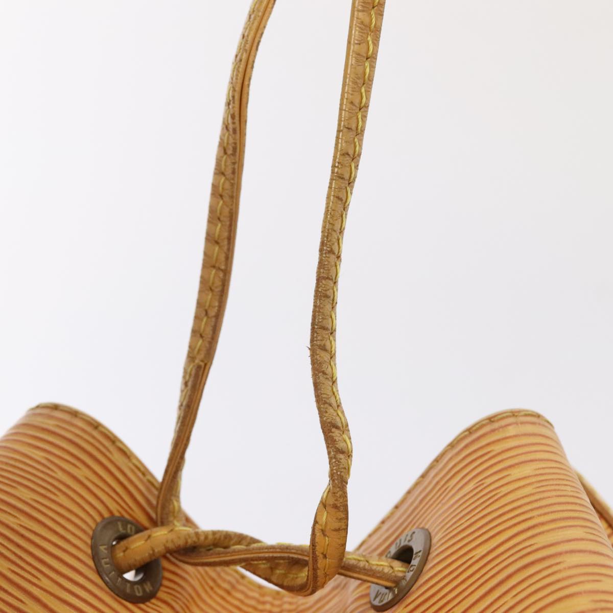 LOUIS VUITTON Epi Petit Noe Shoulder Bag Yellow M44109 LV Auth ki4864