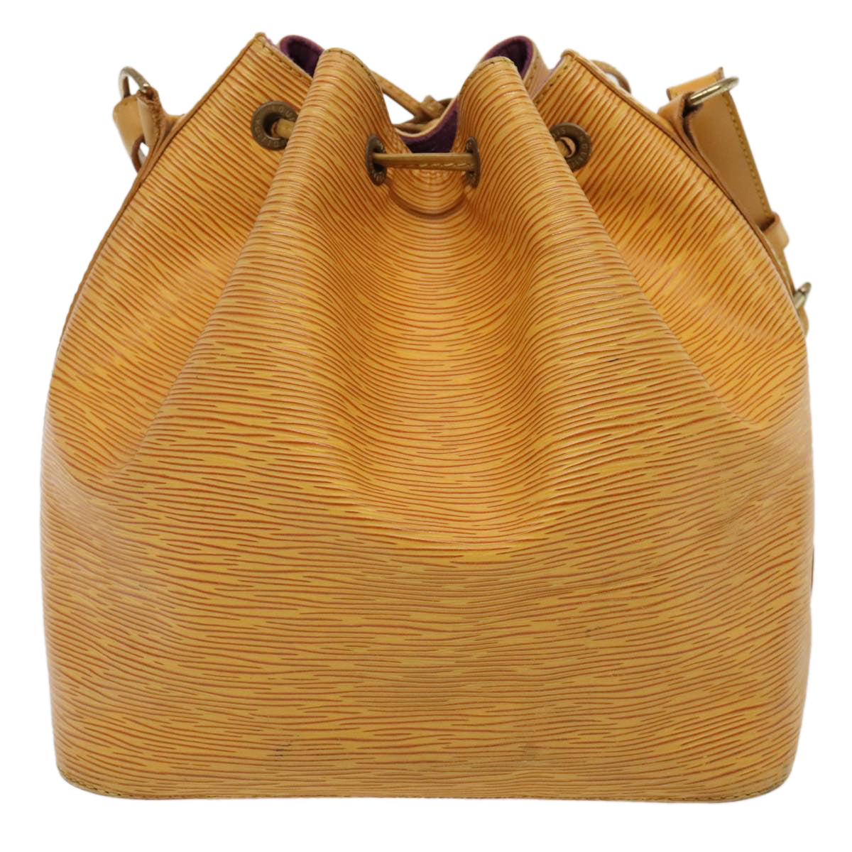 LOUIS VUITTON Epi Petit Noe Shoulder Bag Yellow M44109 LV Auth ki4864