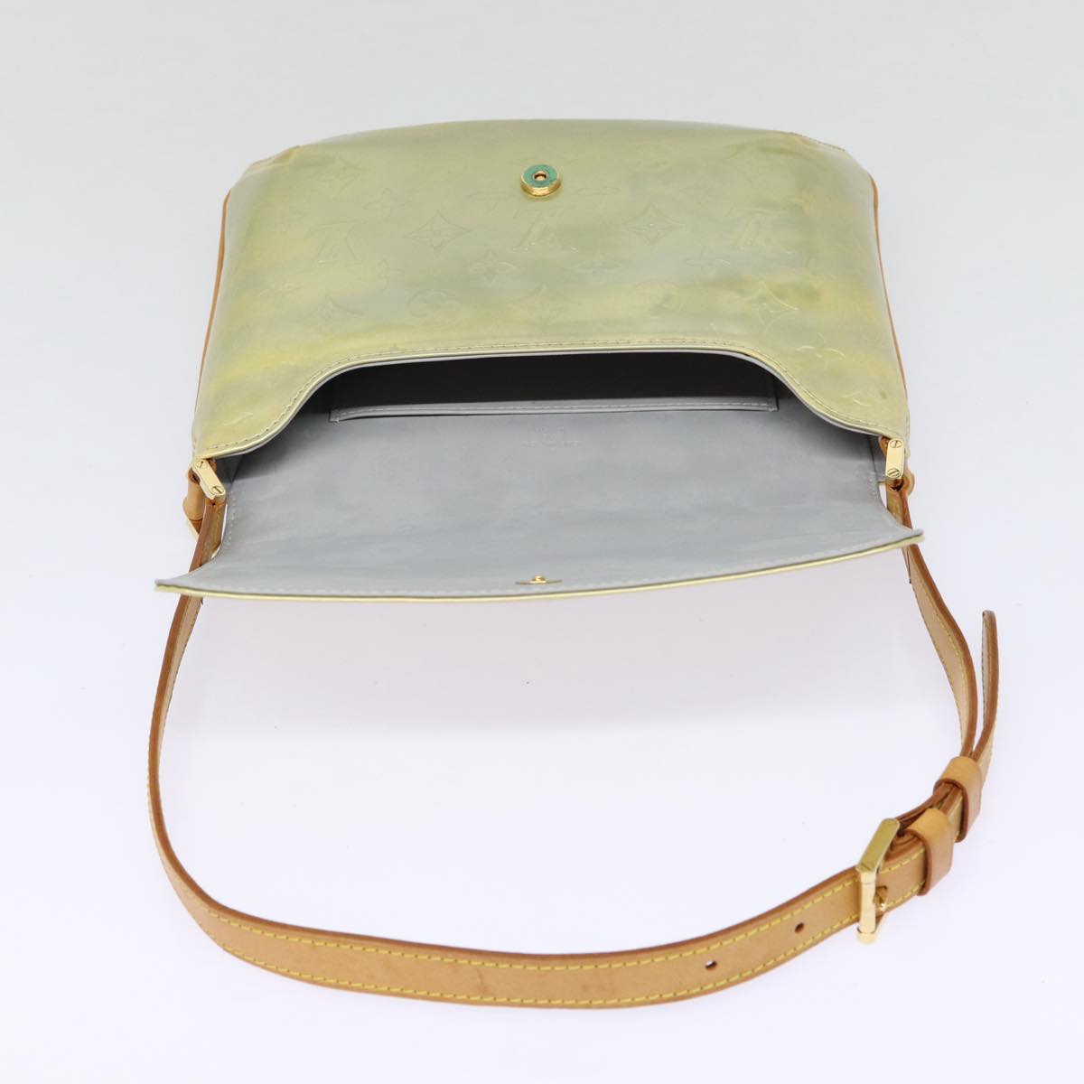 LOUIS VUITTON Monogram Vernis Thompson Street Bag Gris M91008 LV Auth ki4881