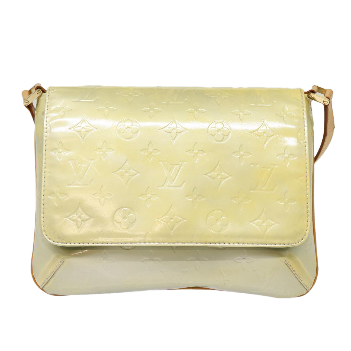 LOUIS VUITTON Monogram Vernis Thompson Street Bag Gris M91008 LV Auth ki4881