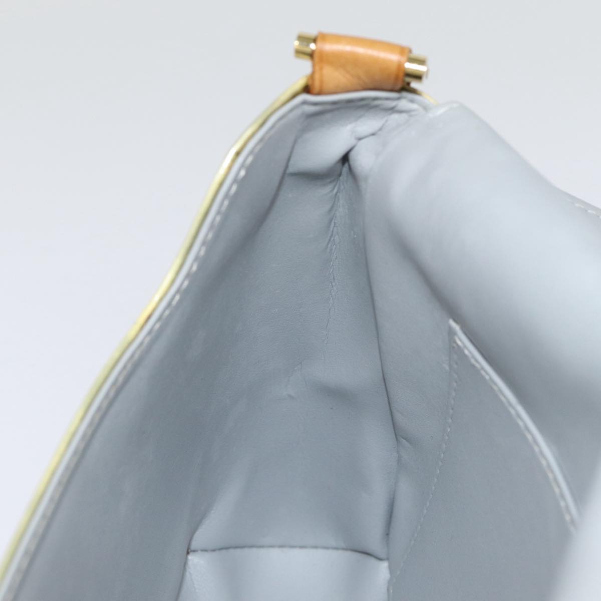 LOUIS VUITTON Monogram Vernis Thompson Street Bag Gris M91008 LV Auth ki4881