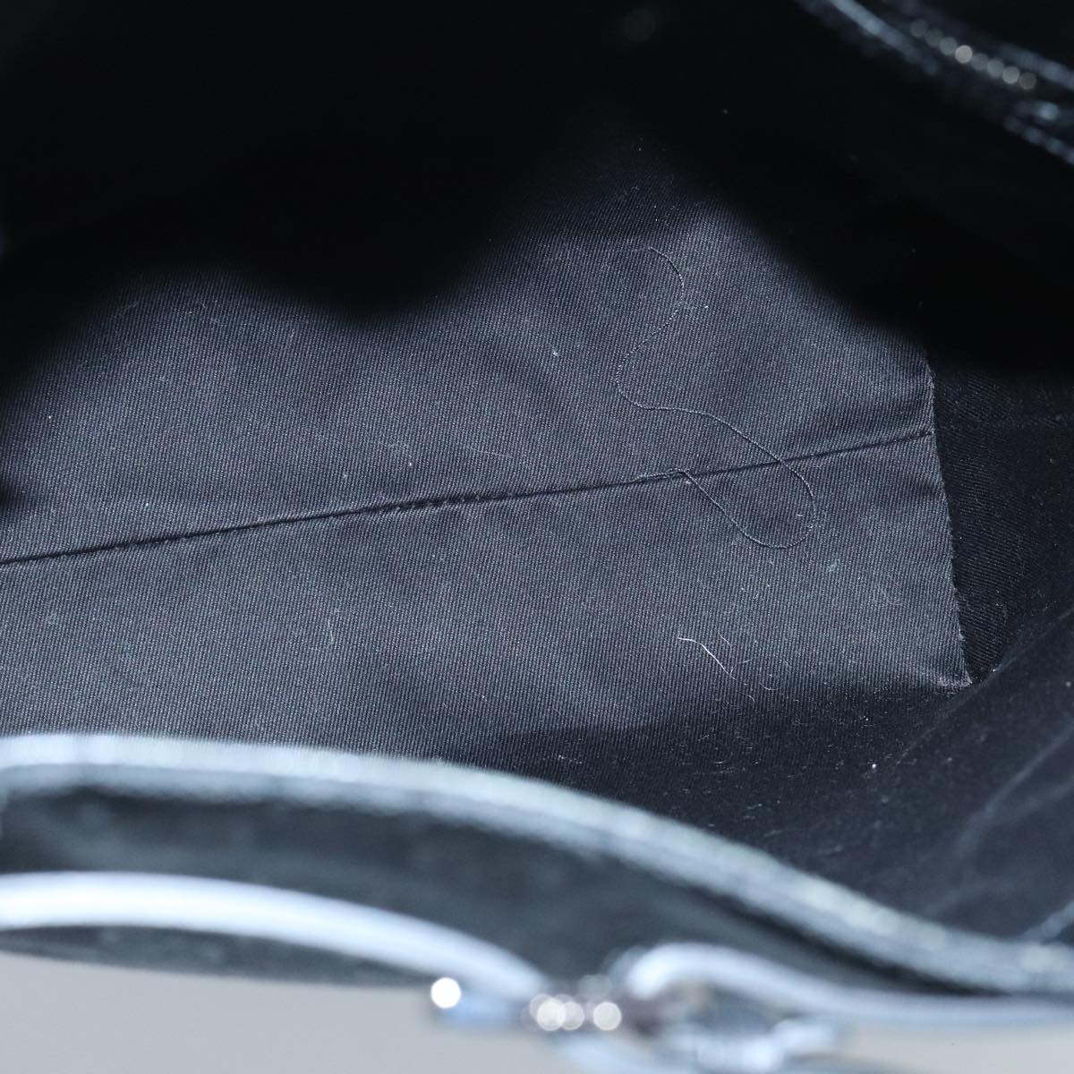 GUCCI GG Canvas Tote Bag Black Silver 107757 Auth ki5048V