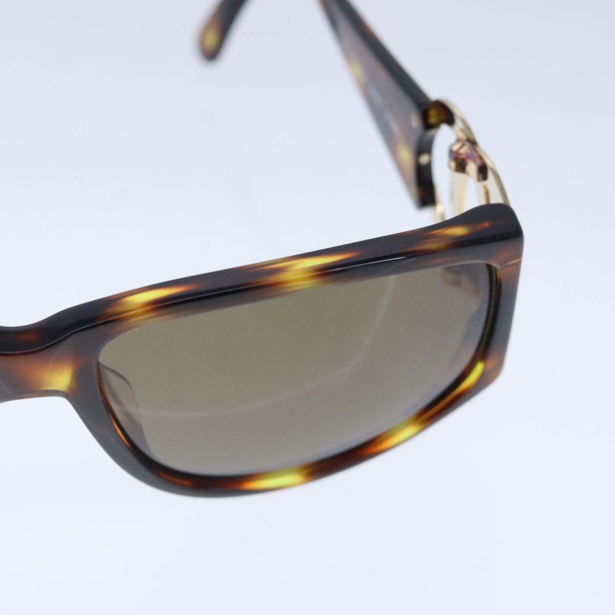 CHANEL Sunglasses plastic Brown CC Auth ki5159V