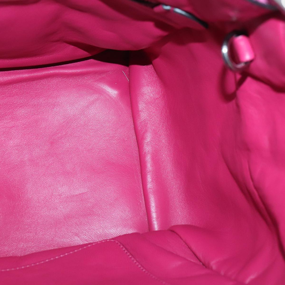 PRADA Hand Bag Suede 2way Pink Silver Auth ki5171V