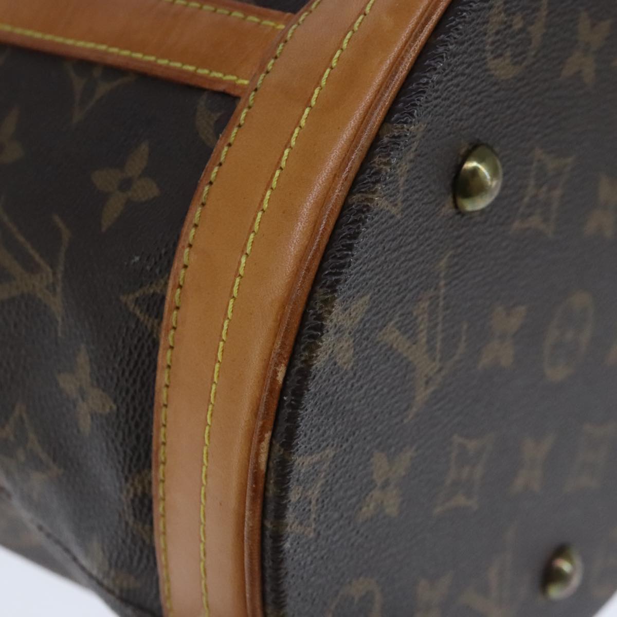 LOUIS VUITTON Monogram Bucket GM Shoulder Bag M42236 LV Auth ki5262