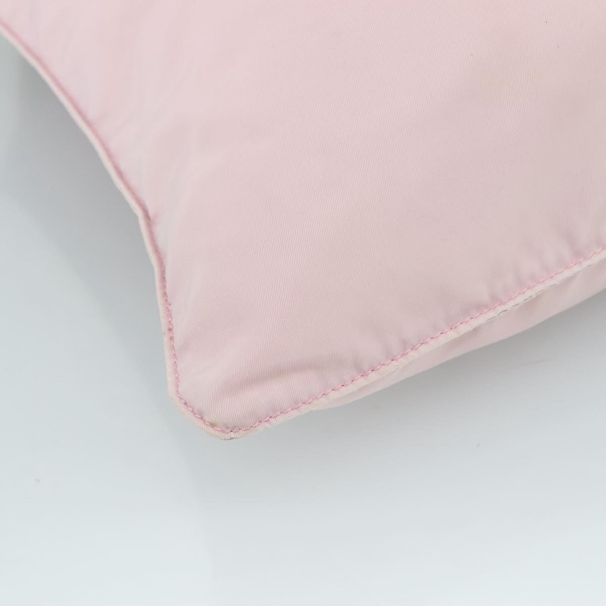 PRADA Shoulder Bag Nylon Pink Silver Auth ki5274