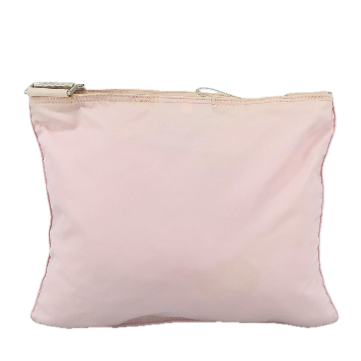 PRADA Shoulder Bag Nylon Pink Silver Auth ki5274