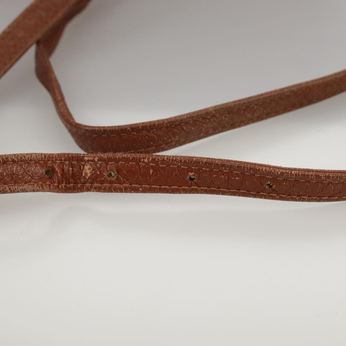 MCM Vicetos Logogram Shoulder Bag PVC Leather Brown Auth ki5337