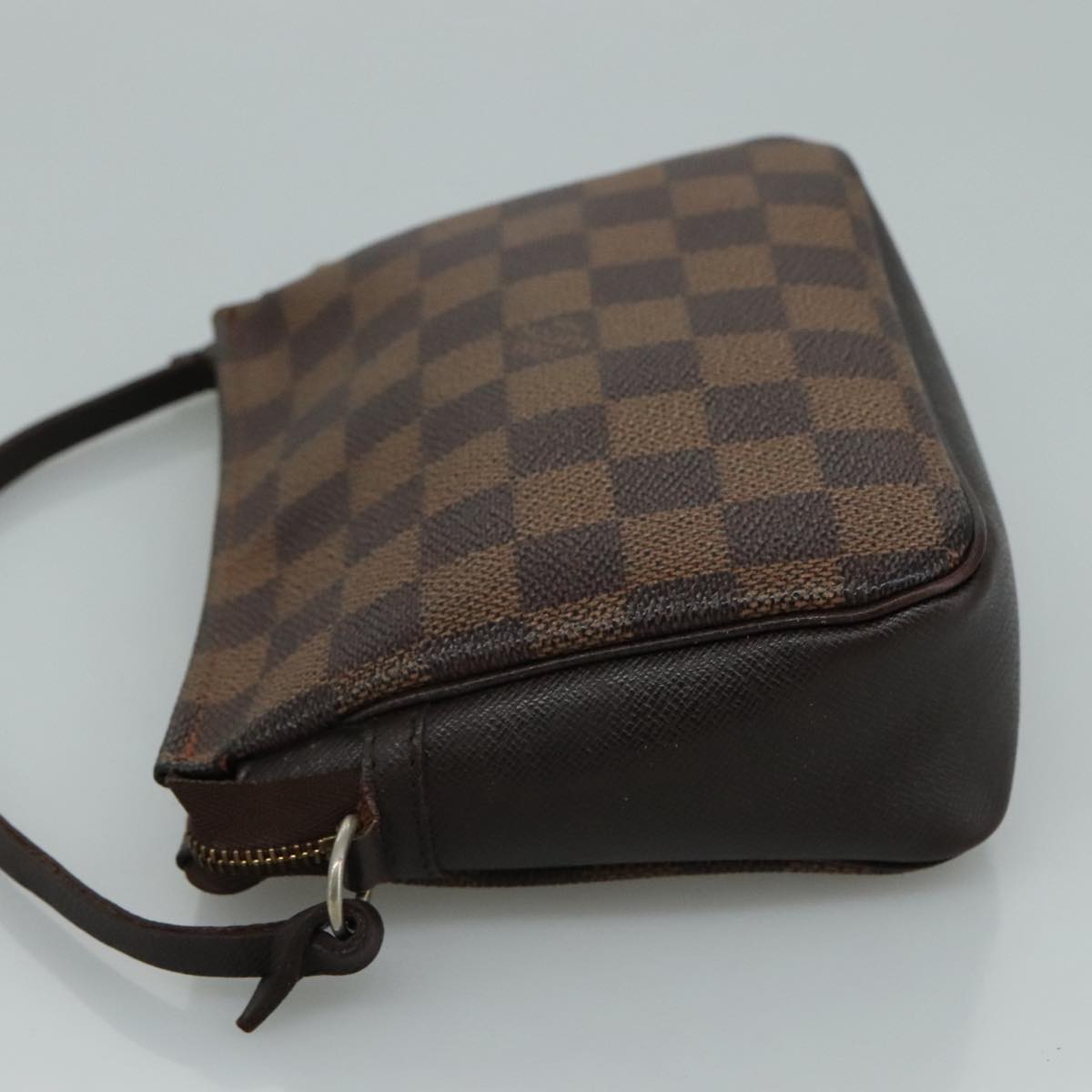 LOUIS VUITTON Damier Ebene Trousse Makeup Pouch N51982 LV Auth ki5364