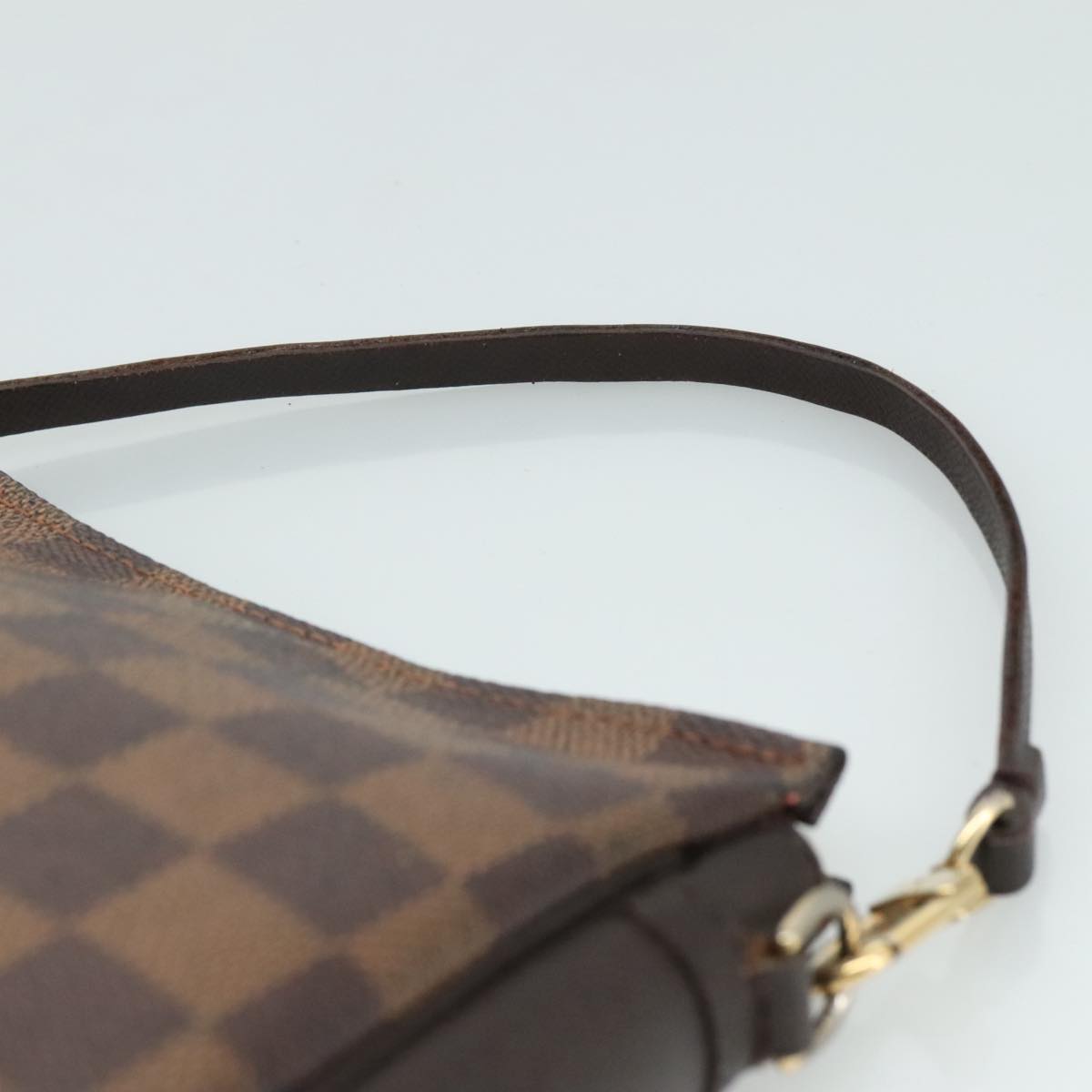 LOUIS VUITTON Damier Ebene Trousse Makeup Pouch N51982 LV Auth ki5364A