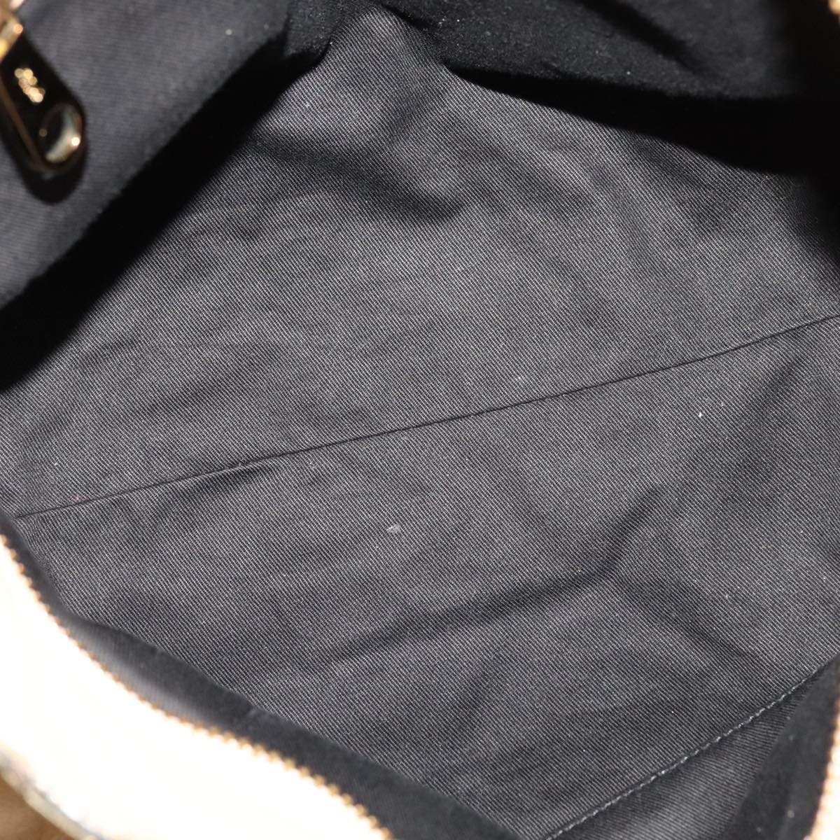 Chloe Etel Hand Bag Leather 2way Beige Gold Auth ki5376