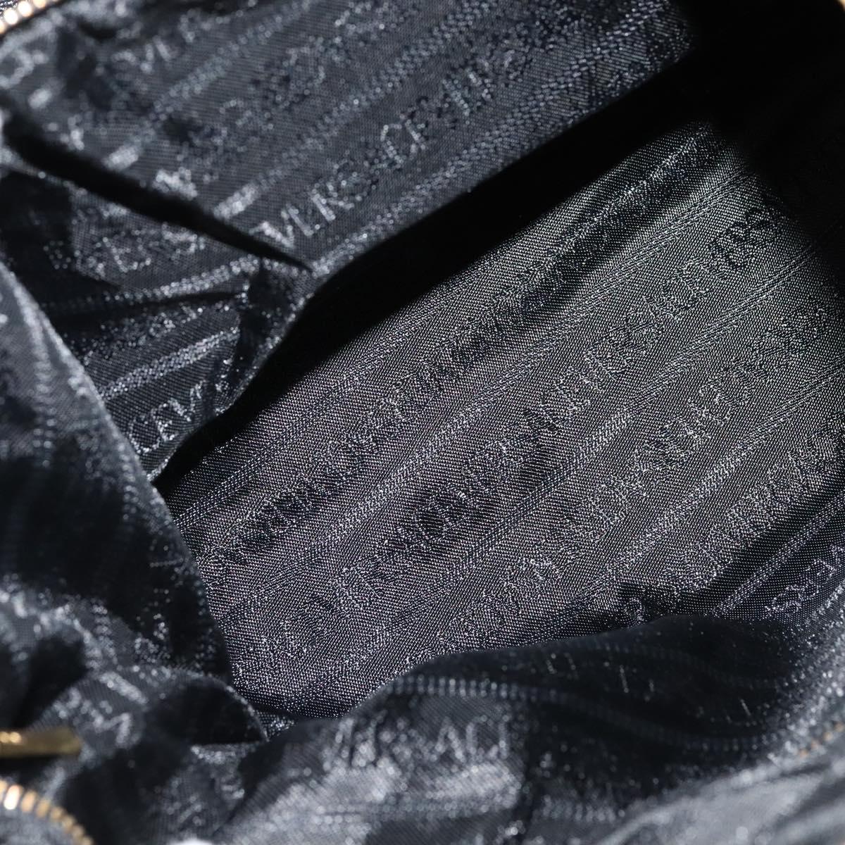 VERSACE Sunface Boston Bag Leather 2way Black Gold Auth ki5390V