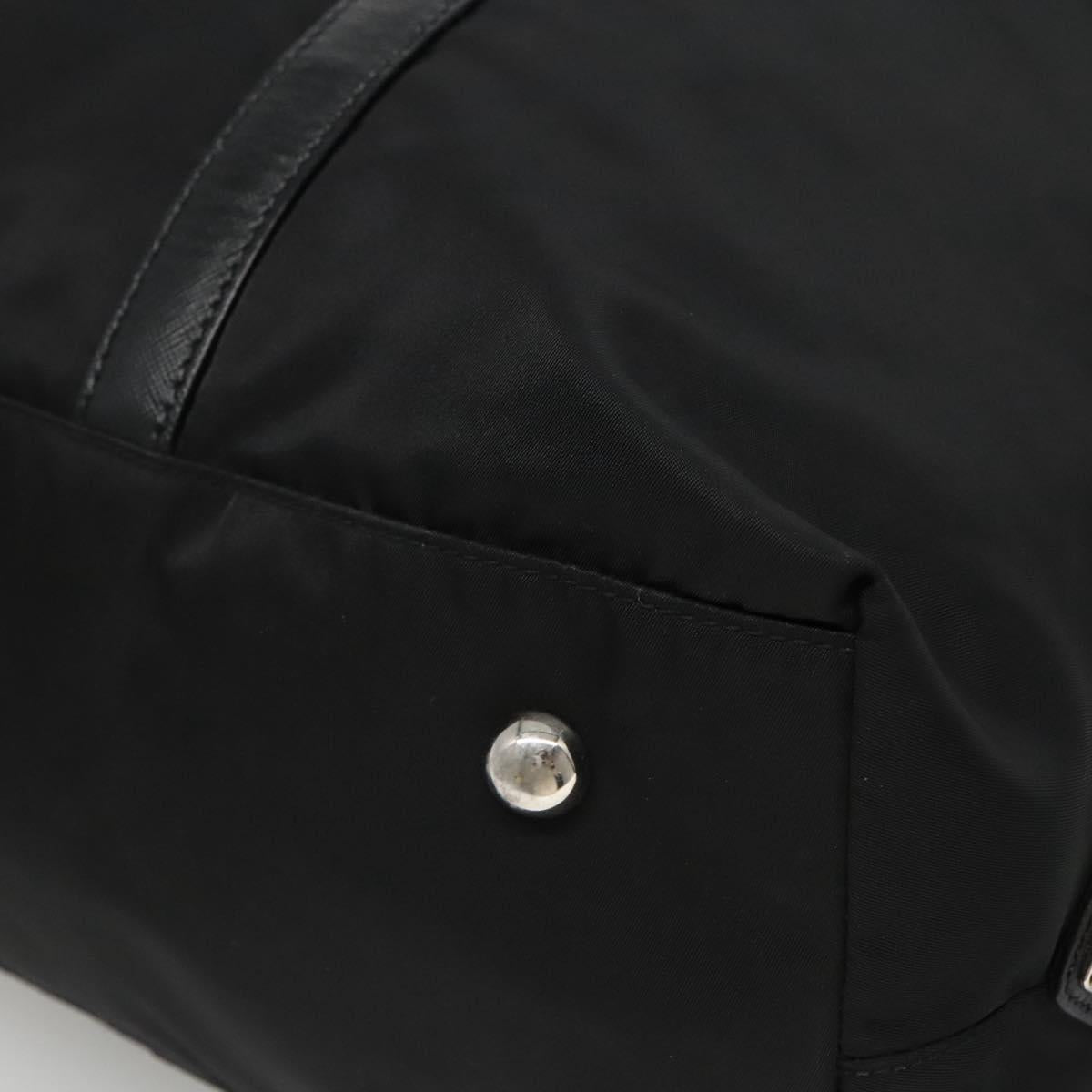 PRADA Hand Bag Nylon 2way Black Auth ki5424