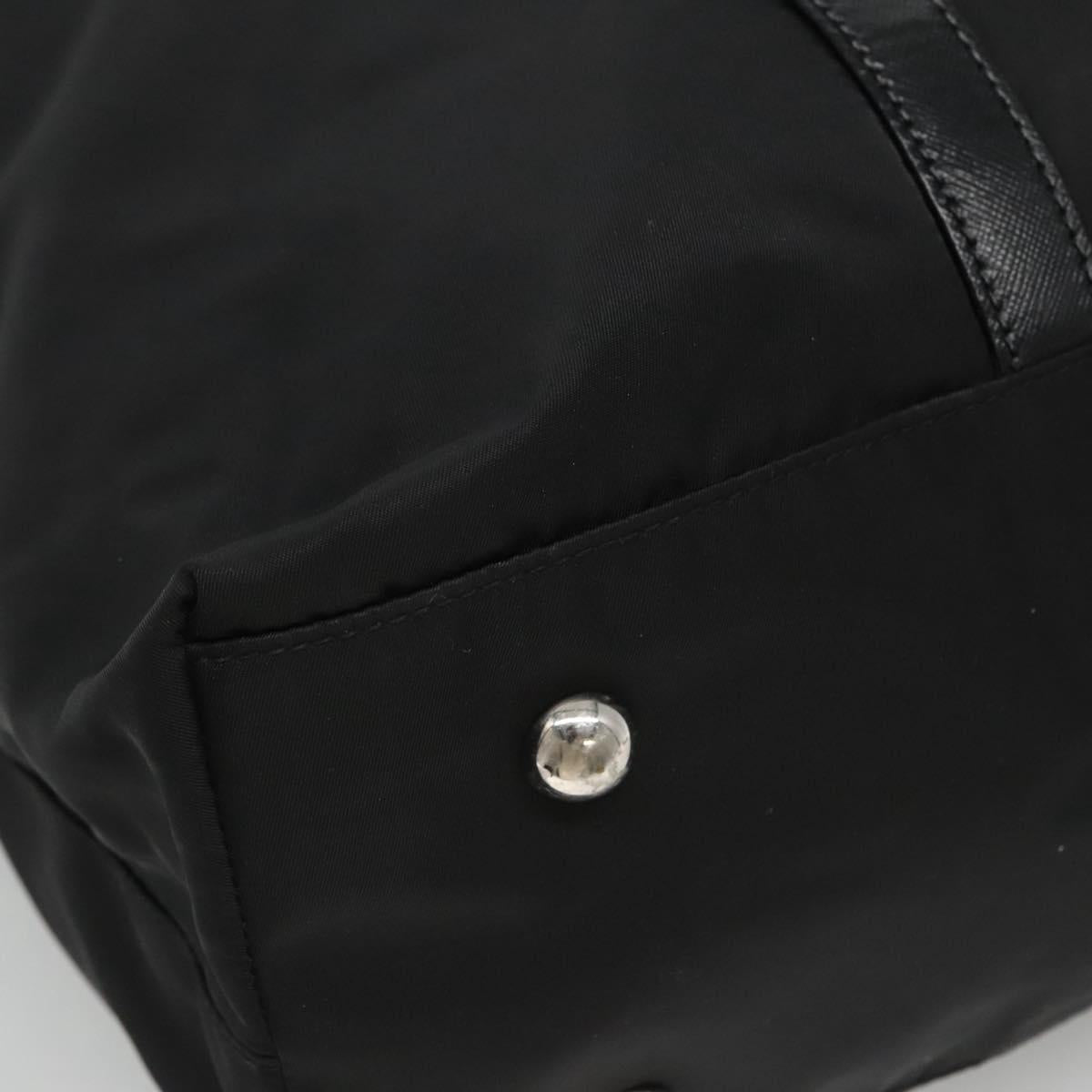 PRADA Hand Bag Nylon 2way Black Auth ki5424