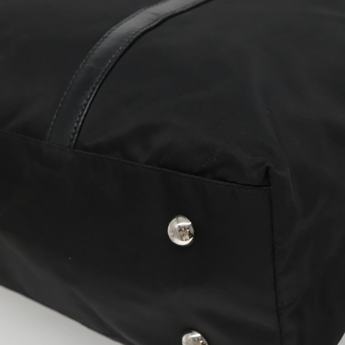 PRADA Hand Bag Nylon 2way Black Auth ki5424