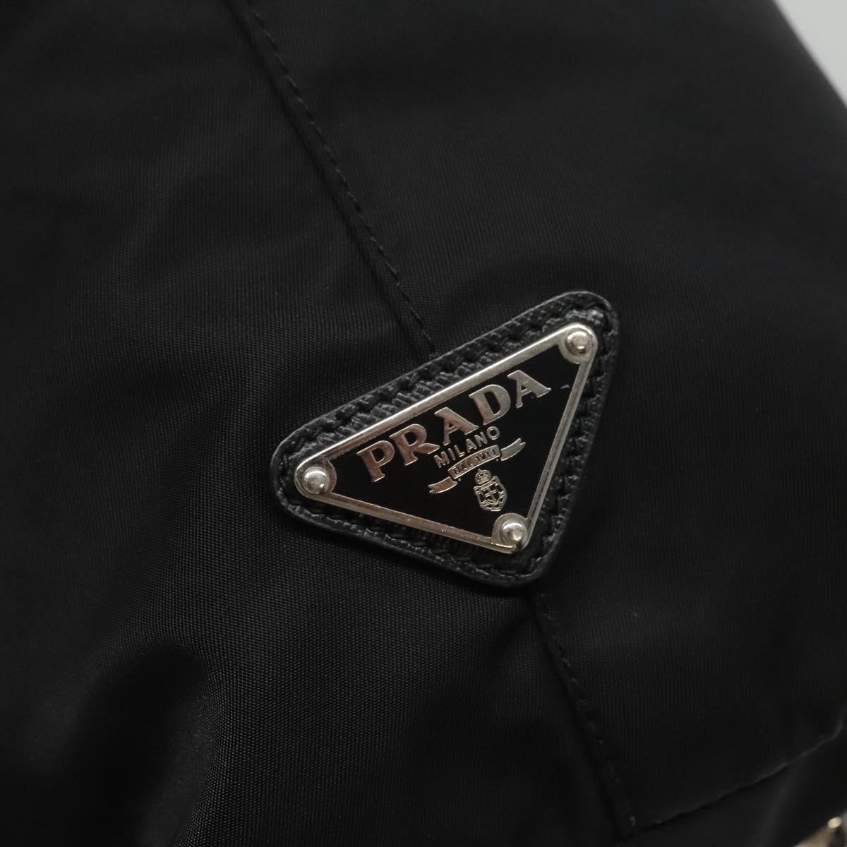 PRADA Hand Bag Nylon 2way Black Auth ki5424