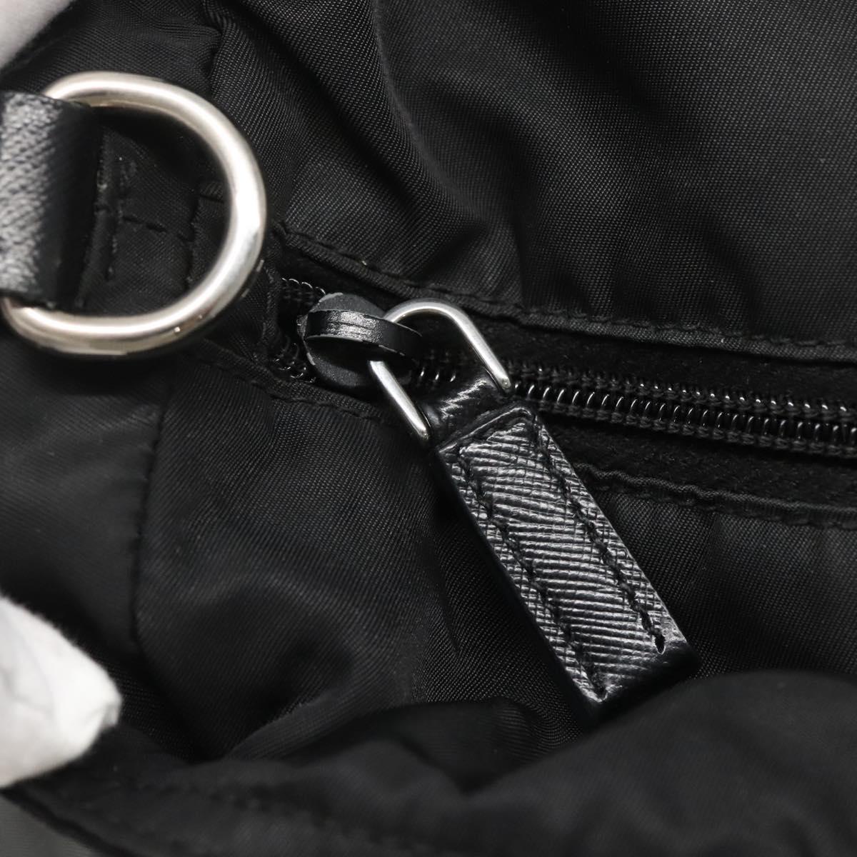 PRADA Hand Bag Nylon 2way Black Auth ki5424