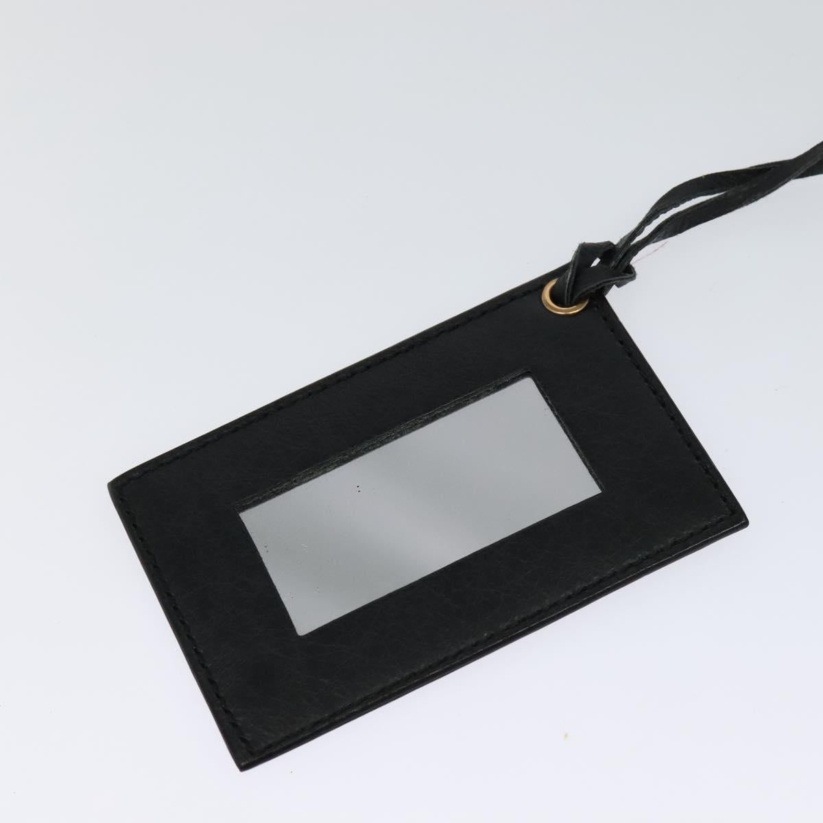 BALENCIAGA Giant Mini Pom Pom Hand Bag Leather 2way Black 285439 Auth ki5426V