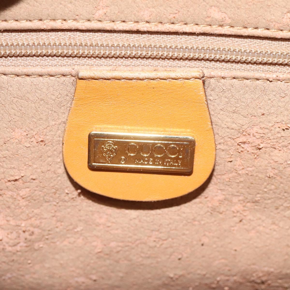 GUCCI Micro GG Supreme Shoulder Bag PVC Beige Gold 001 116 0924 Auth ki5438