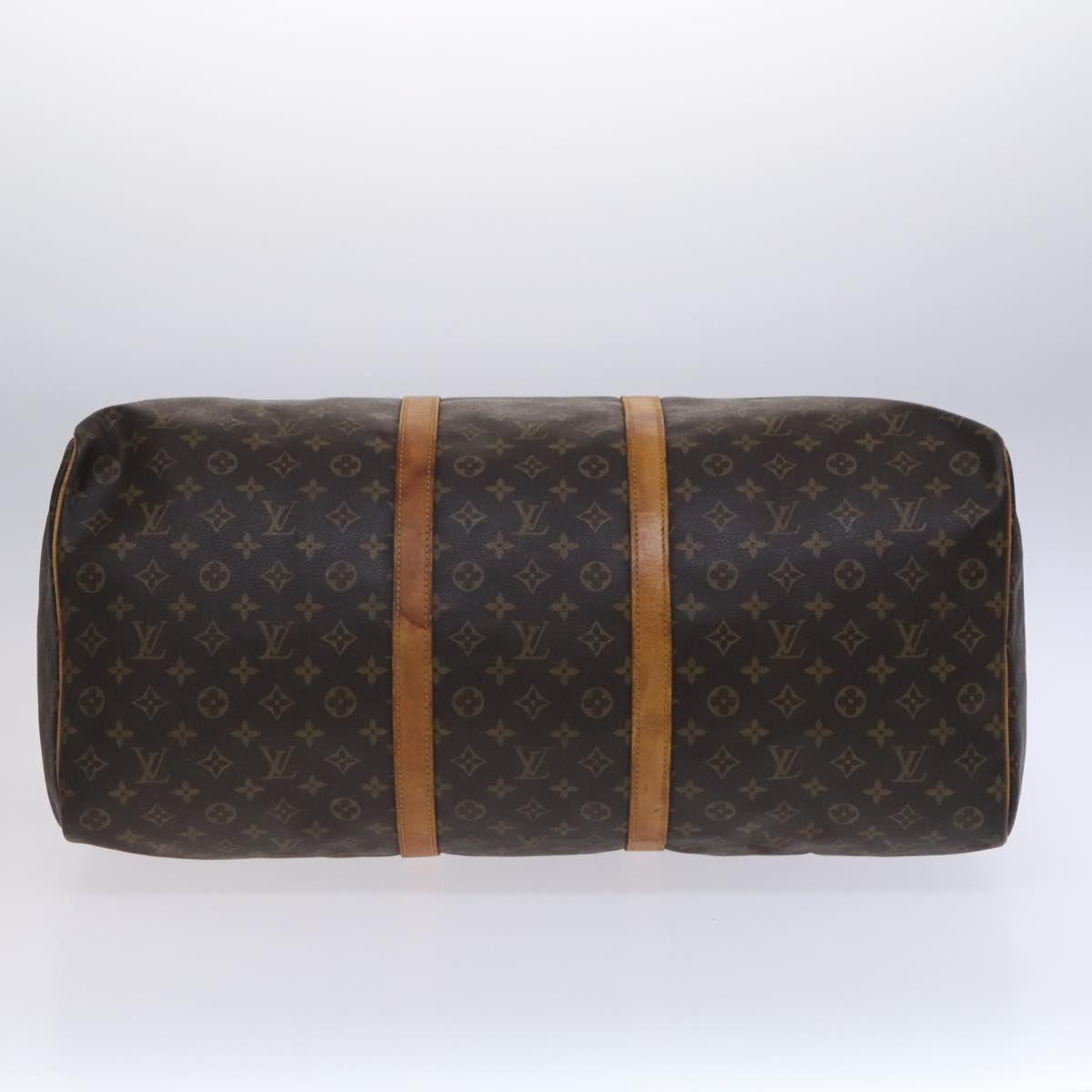 LOUIS VUITTON Monogram Keepall 60 Boston Bag M41422 LV Auth ki5465