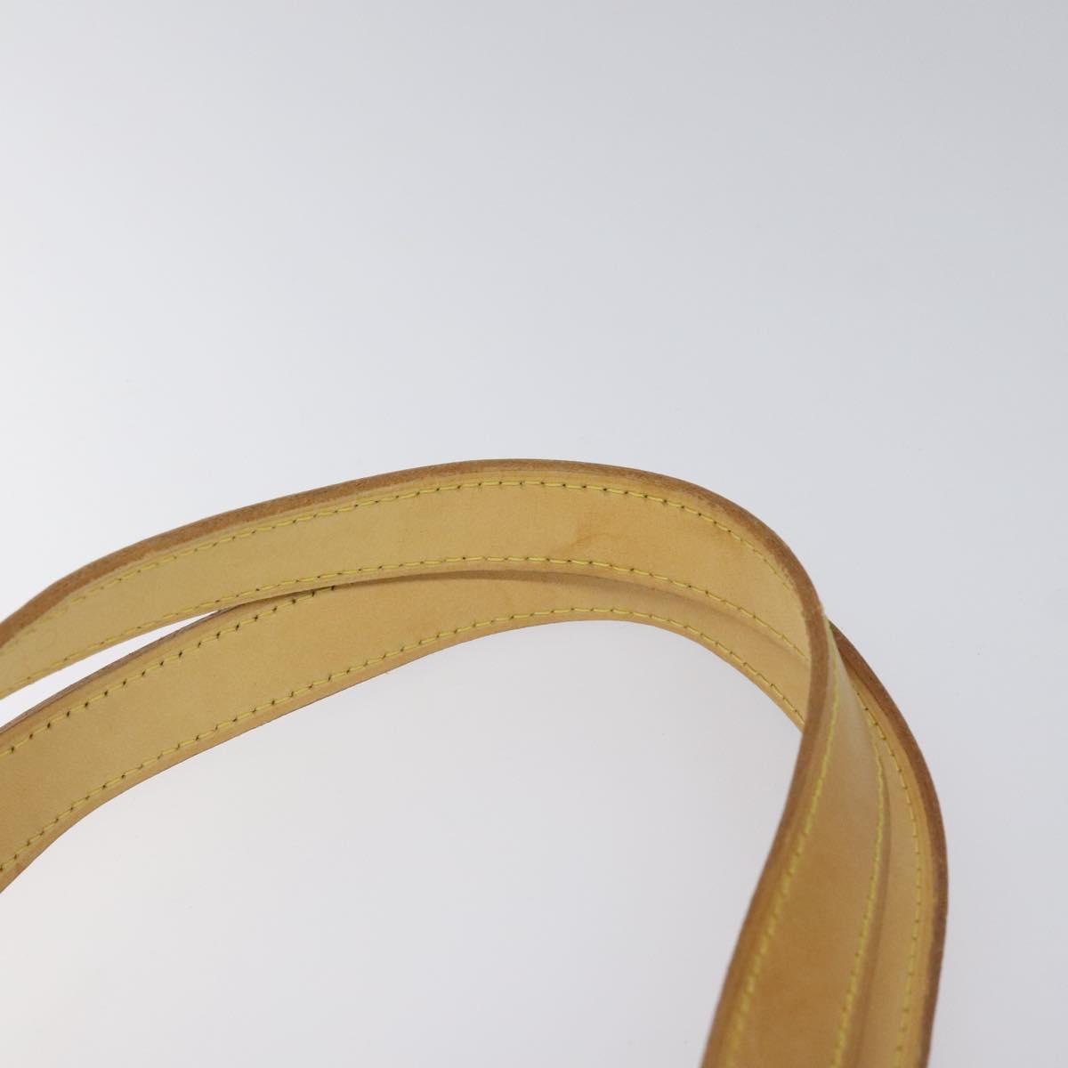 LOUIS VUITTON Monogram Vernis Houston Hand Bag Lime Yellow M91055 LV Auth ki5489