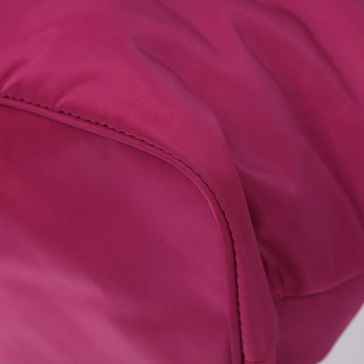 PRADA Tote Bag Nylon 2way Pink Gold Auth ki5497V