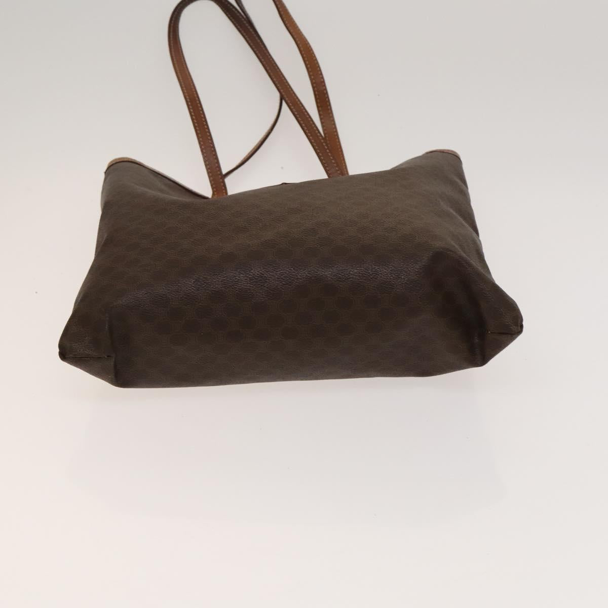 CELINE Macadam Canvas hand Clutch Bag PVC Leather 5Set Brown Beige Auth ki5555