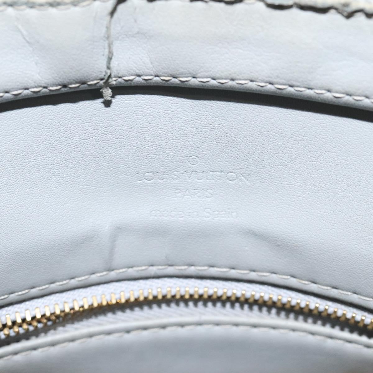 LOUIS VUITTON Monogram Vernis Houston Hand Bag Gris M91053 LV Auth ki5565