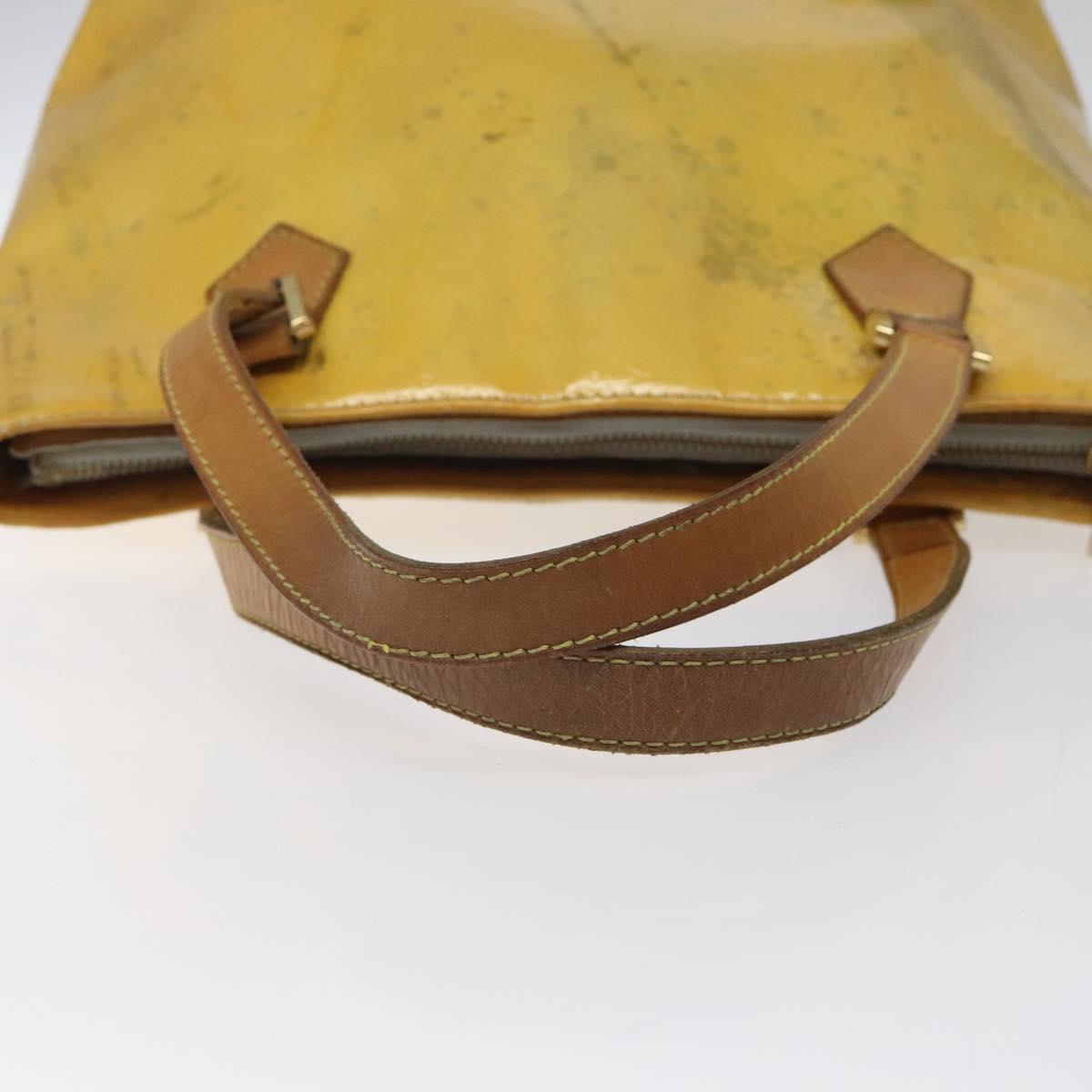 LOUIS VUITTON Monogram Vernis Houston Hand Bag Gris M91053 LV Auth ki5565