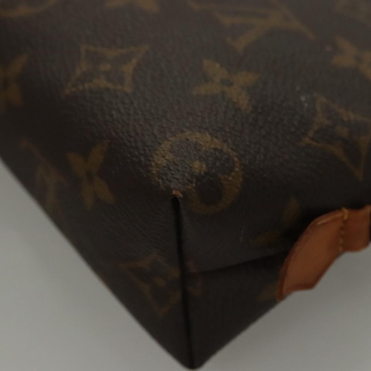 LOUIS VUITTON Monogram Pochette Cosmetic PM Cosmetic Pouch M47515 LV Auth ki5621