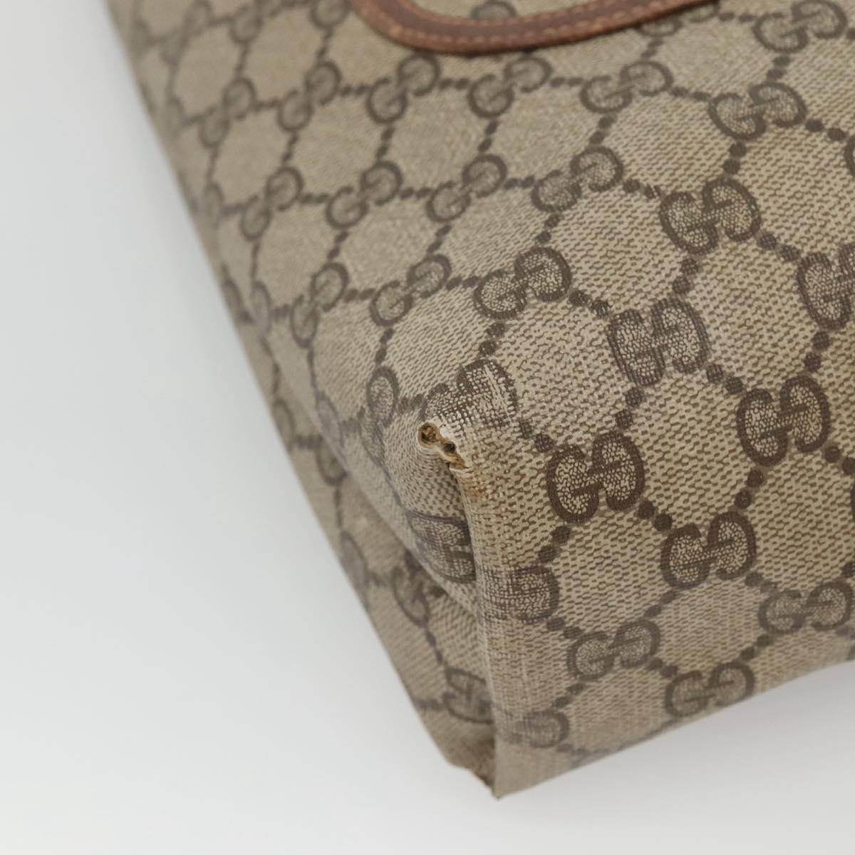 GUCCI GG Supreme Web Sherry Line Bag PVC Beige Green Red 89 02 003 Auth ki5636