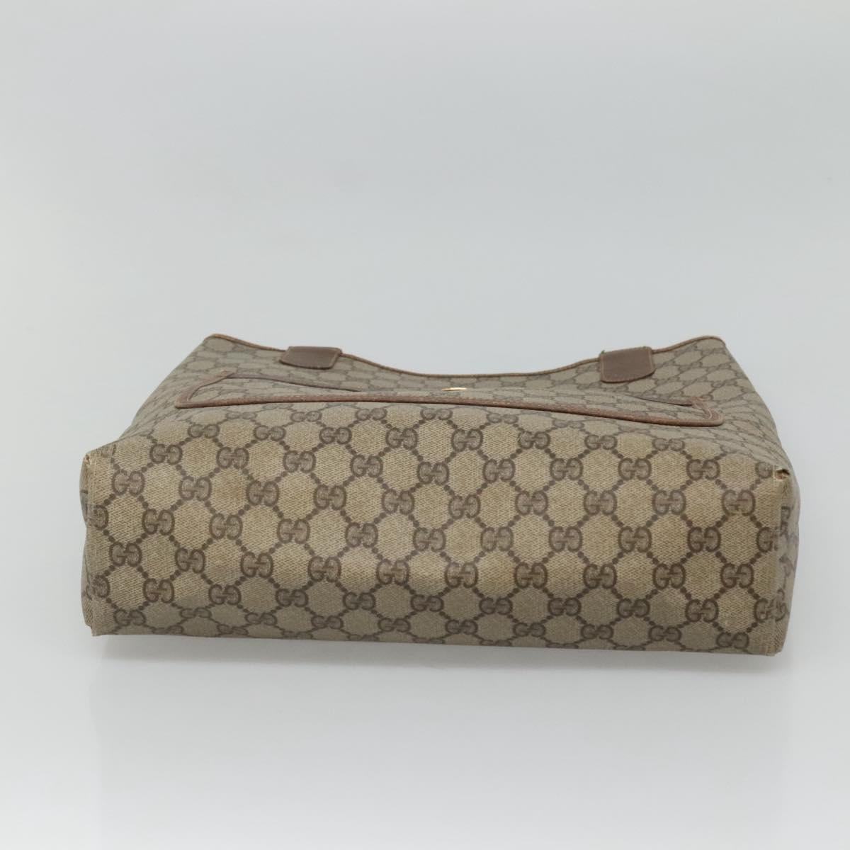 GUCCI GG Supreme Web Sherry Line Bag PVC Beige Green Red 89 02 003 Auth ki5636