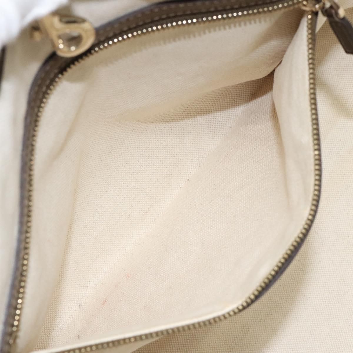 GUCCI GG Canvas Guccissima Heart Bit Tote Bag Leather Brown 269956 Auth ki5647A