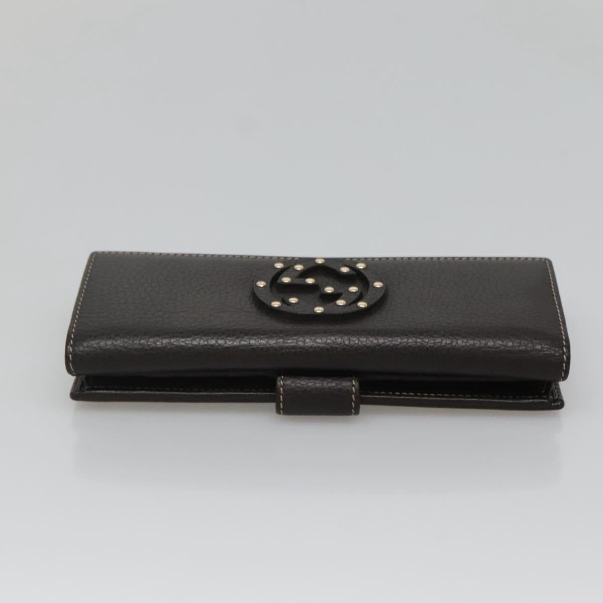 GUCCI GG Crystal Long Wallet Beige 231843 Auth ki5651