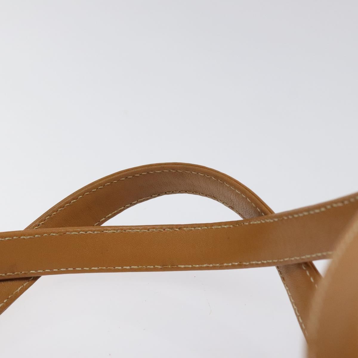 GUCCI Micro GG Supreme Hand Bag PVC Beige Gold 000 406 4857 Auth ki5660