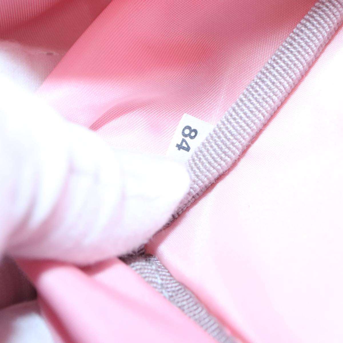 PRADA Backpack Nylon Pink Silver Auth ki5661