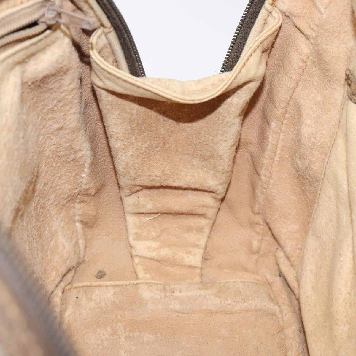 GUCCI GG Supreme Hand Bag PVC Beige Gold 000 39 0030 Auth ki5673
