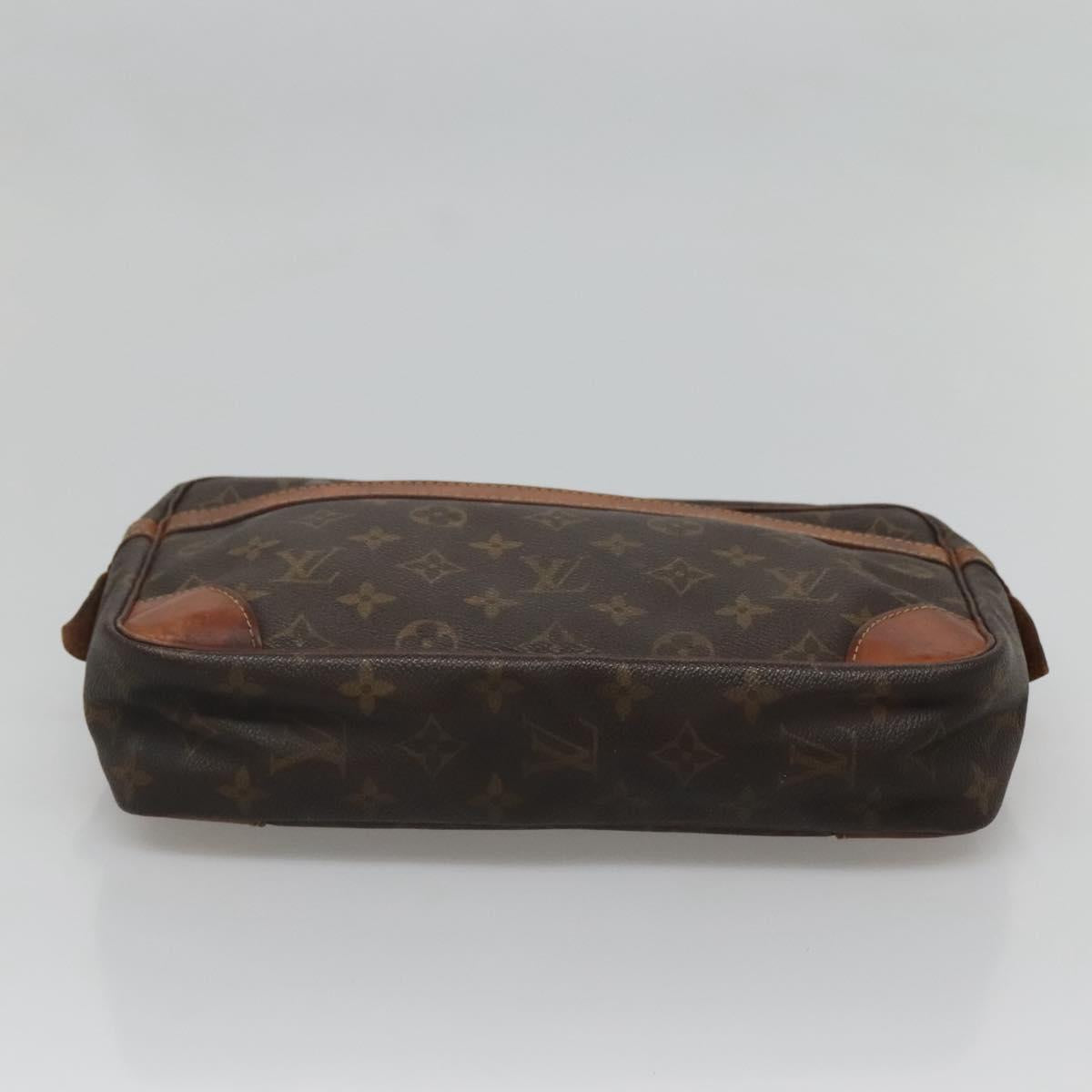 LOUIS VUITTON Monogram Compiegne 28 Clutch Bag M51845 LV Auth ki5684