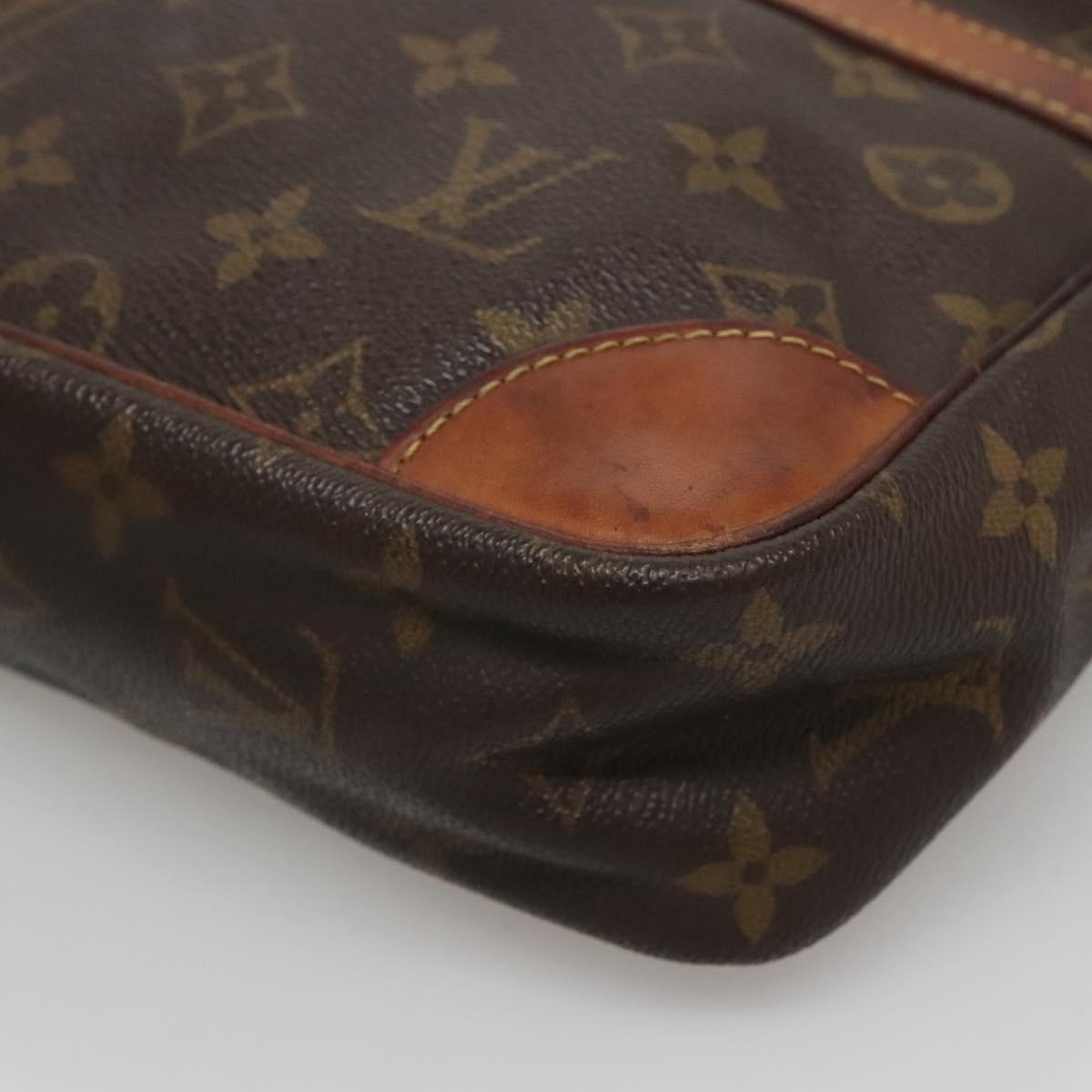 LOUIS VUITTON Monogram Compiegne 28 Clutch Bag M51845 LV Auth ki5684
