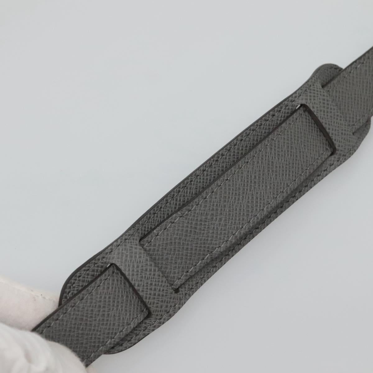 LOUIS VUITTON Taiga Adjustable Shoulder Strap 39.4""""-48.8"""" Gray LV Auth ki5707